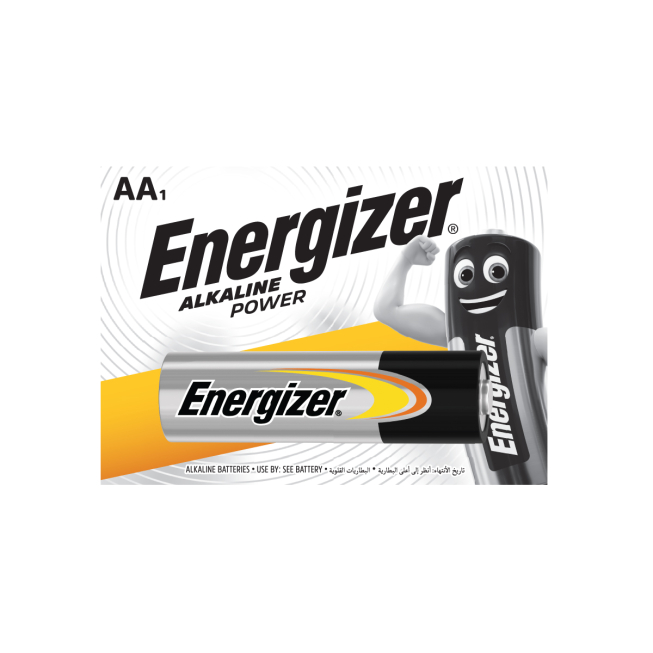 PILE ENERGIZER 1.5V AA ALKALINE POWER E91BP 