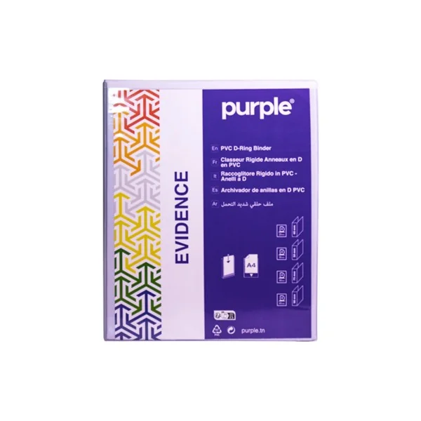 Classeur Personnalisable en Pvc Evidence Dos 40mm Blanc