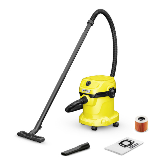 ASPIRATEUR MULTIFONCTION KARCHER WD 2 PLUS V-12/4/18/C  avec cartouche - 1000W