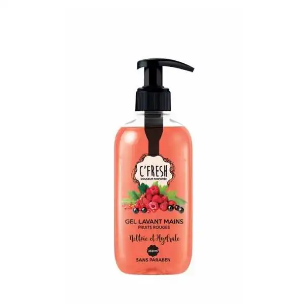 GEL LAVANT MAINS C'FRESH FRUITS ROUGES 350ML