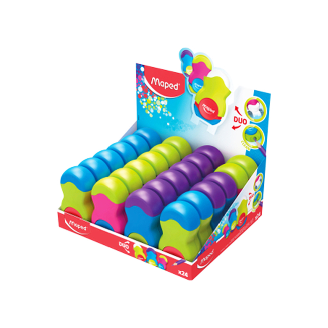 TAILLE CRAYON -GOMME LOOPY TRAS 1TROU MAPED