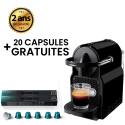 MACHINE À CAFÉ NESPRESSO INISSIA NOIR D40 1200W+  + 60 capsules gratuites