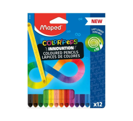 BTE 12 CRAYONS COLORPEPS INFINITY MAPED