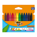 Pochette De 12 Craies De Coloriage - Plastidecor Triangle - Bic Kids