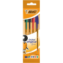 Pochette de 4 Stylo bille Bic Orange, Assortie