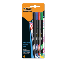 POCHETTE DE 4 STYLOS FEUTRE INTENSITY FINE- BIC