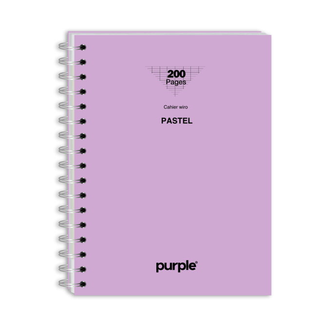 cahier-wire-o-a4-200-pages-neu-pastel-purple