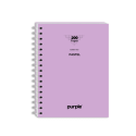 Cahier Wire-O 17x22 200 Pages Neu Pastel PURPLE