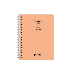 Cahier Wire-O 17x22 200 Pages Neu Pastel PURPLE