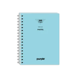 cahier-wire-o-17x22-300-pages-neu-pastel-purple