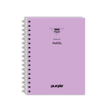 cahier-wire-o-17x22-300-pages-neu-pastel-purple