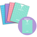 Cahier Piqure Chromatys 96 Pages PACK 4+1  PURPLE