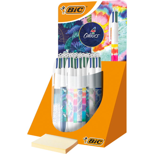 stylo-a-bille-retractable-bic-4-couleurs-decors