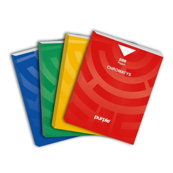 Cahier Piqure Super Chromatys 288 Pages Purple (N°72)