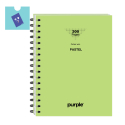 cahier-wire-o-17x22-300-pages-neu-pastel-purple