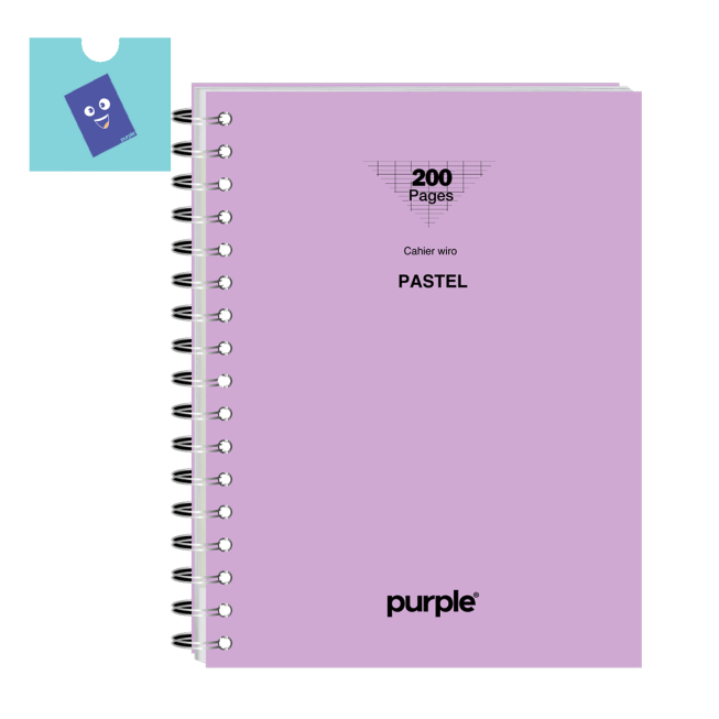 cahier-wire-o-a4-200-pages-neu-pastel-purple