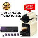 MACHINE À CAFÉ NESPRESSO INISSIA CRÈME D40 1200W MACHINE À CAFÉ NESPRESSO INISSIA NOIR D40 1200W+  + 60 capsules gratuites