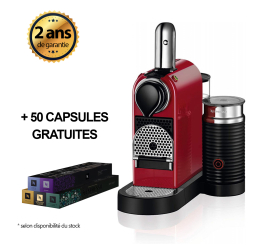 MACHINE A CAFE NESPRESSO CITIZ&MILK MCH ROUGE C123 N1 XE Original ®