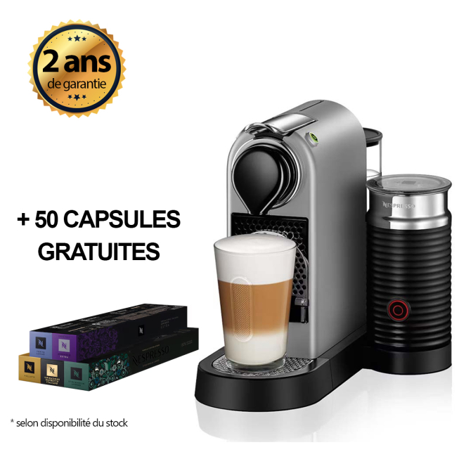 MACHINE A CAFE NESPRESSO CITIZ&MILK MCH SILVER C123 N1 XE