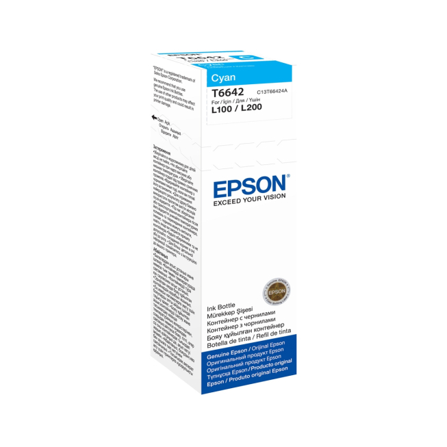 Cartouche EPSON T66424A Ink Bottle (70ml)CYAN