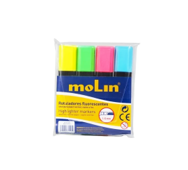 Marqueur Fluorescent Molin pochette de 4