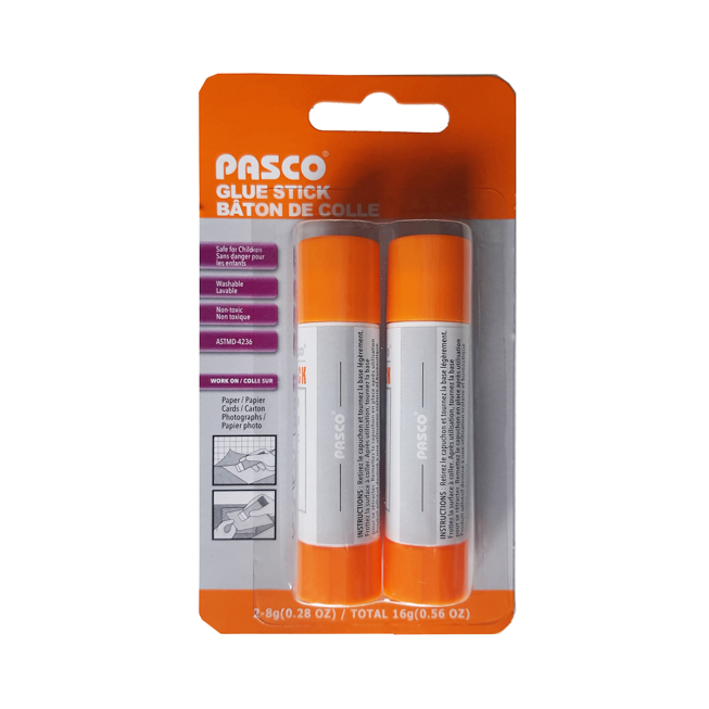 LOT DE 2 BATONS DE COLLE STICK PASCO 8G