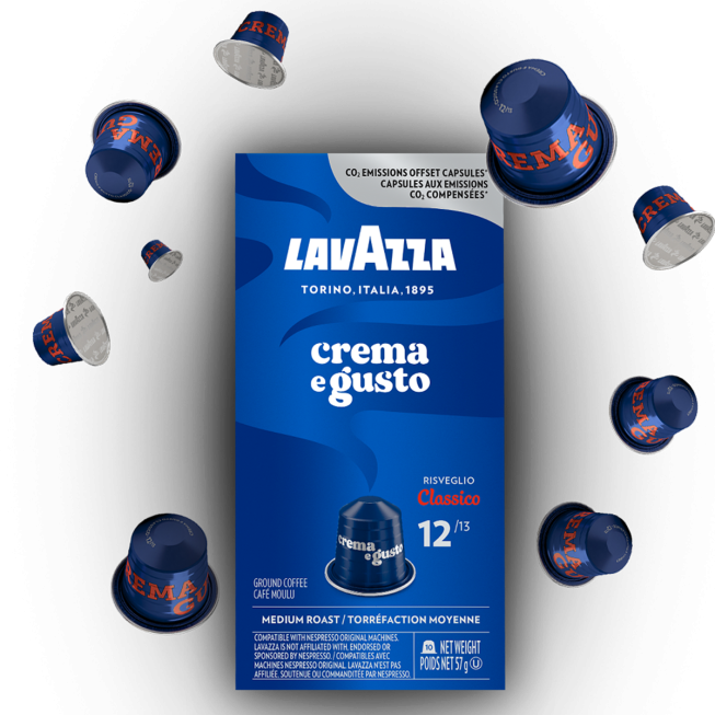 10 CAPSULES LAVAZZA COMPATIBLE NESPRESSO ALUM CREMA GUSTO CLASSICO