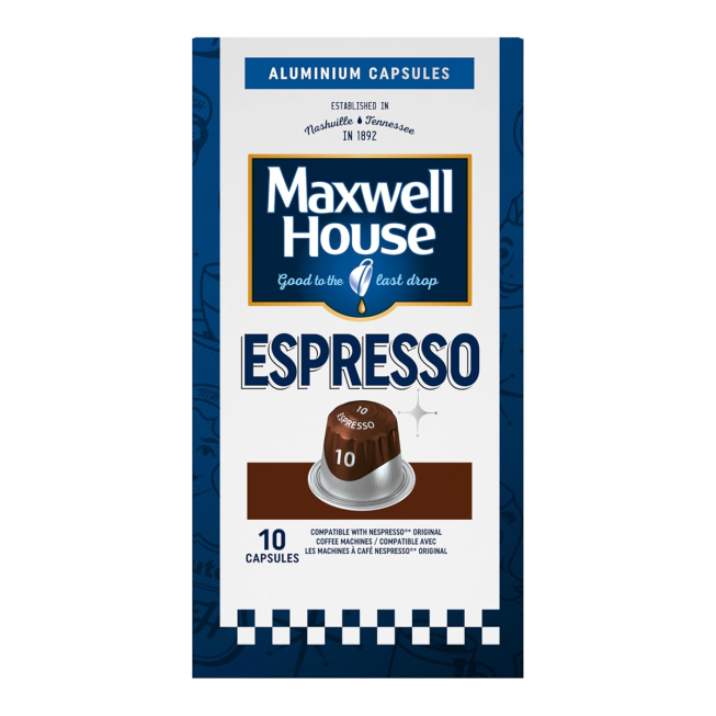 PAQUET DE 10 CASPULES C.NESPRESSO MAXWEL HOUSE ESSPRESSO 10