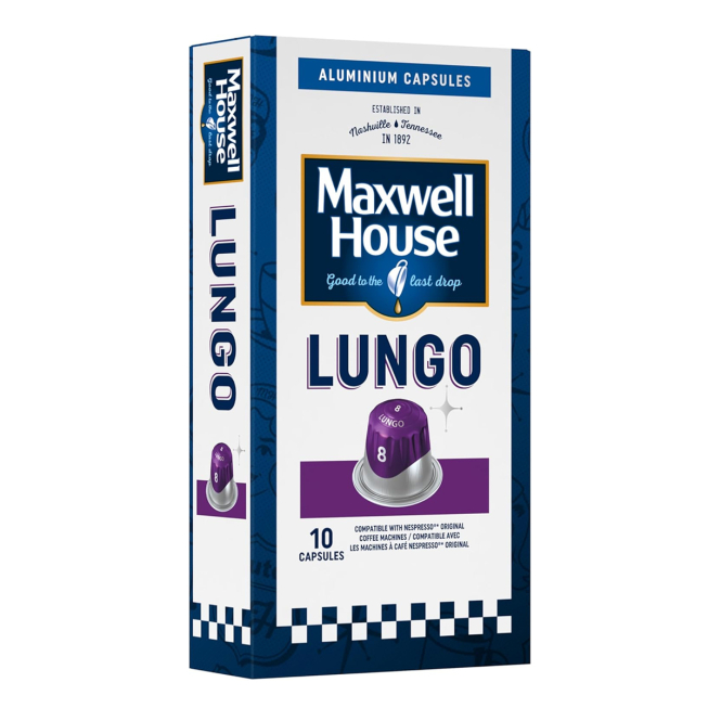 PAQUET DE 10 CASPULES C.NESPRESSO MAXWEL HOUSE LUNGO 8