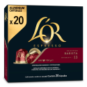 PAQUET DE 20 CAPSULES CAFE L'OR COMP NESPRESSO BARISTA 13