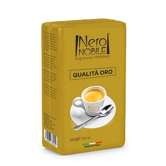 Café Moulu NeroNobile Qualita Oro 250g (50% arabica 50% Robusta)