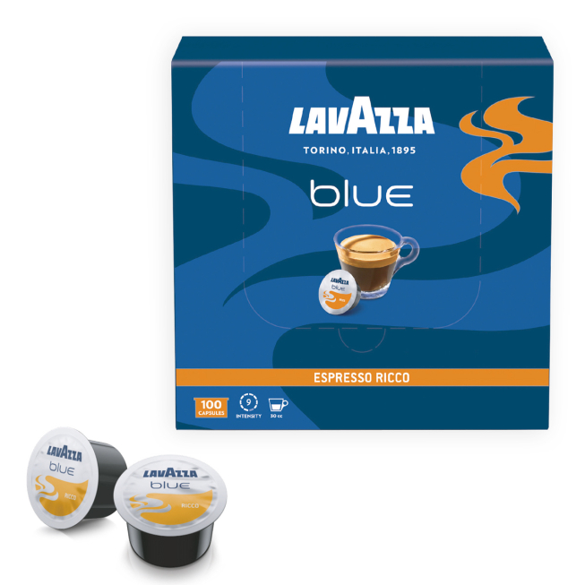 Box de 100 capsules à café Lavazza Espresso Ricco