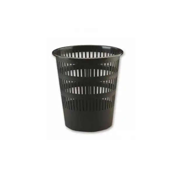Corbeille à papier plastique 18L Noir 