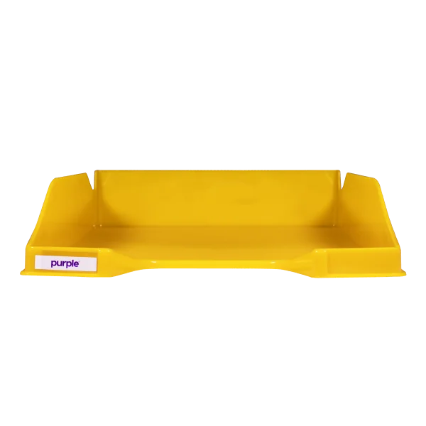 Corbeille à courrier Essential Purple Jaune