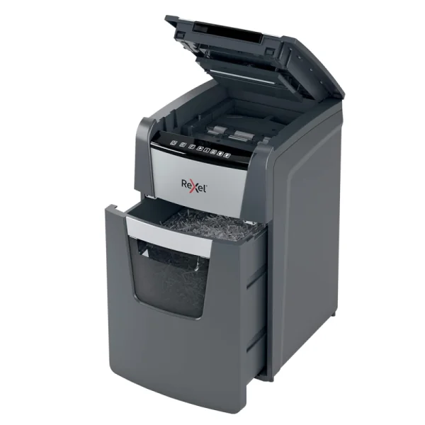 Destructeur Rexel Optimum Auto+ 130X Coupe croisée