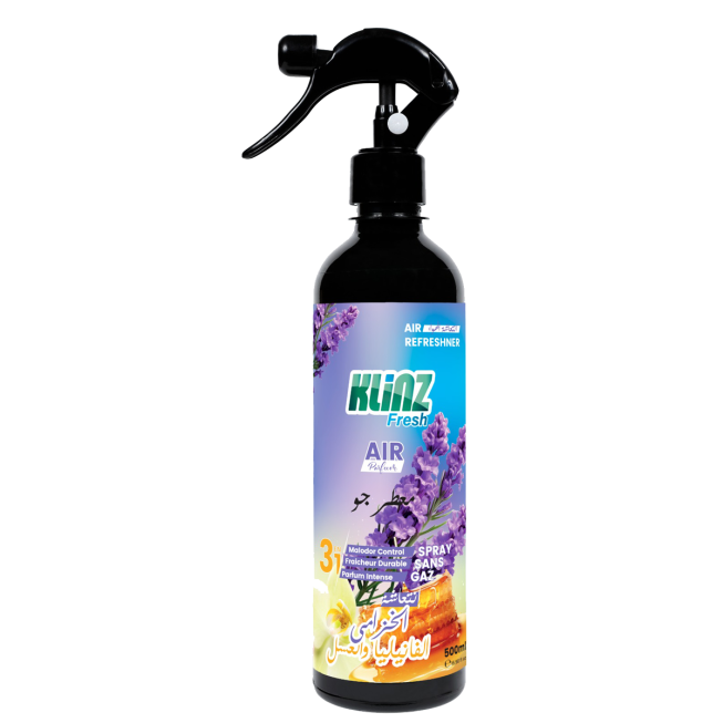 KLINZ AIR FRESH 500ML LAVANDE-VANILLE MIEL