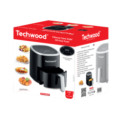 Friteuse Sans Huile Techwood Noir TFR-358SHD - 3,5 Litres