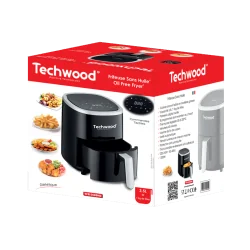 Friteuse Sans Huile Techwood Noir TFR-358SHD - 3,5 Litres