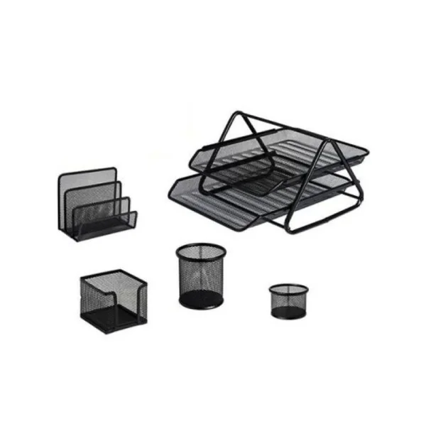 Garniture De Bureau Métallique 5 Pièces + 2 étages