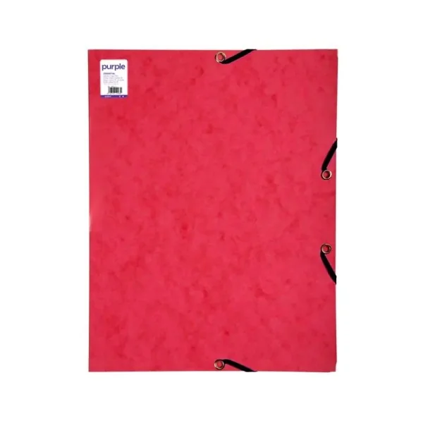 Chemise 3 Rabats En Carton Lustré Purple Rouge