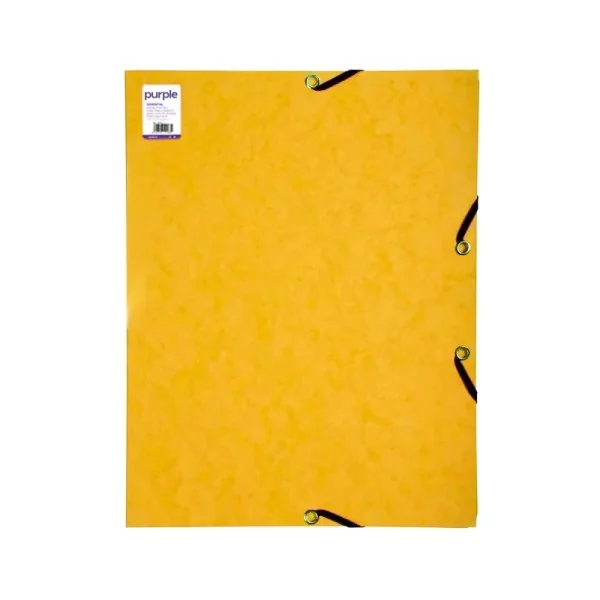 Chemise 3 Rabats En Carton Lustré Purple Jaune