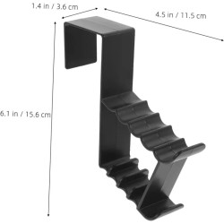 Crochet Portable Noir pour Manteaux