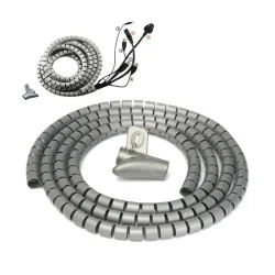 Protecteur et Organisateur De Fil de Càbles Flexible Gris