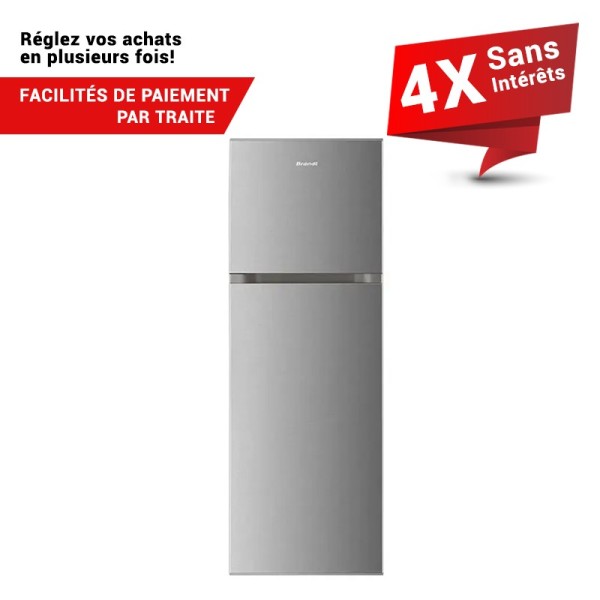 RÉFRIGÉRATEUR BRANDT 400 LITRES NOFROST - BD4410NS - SILVER