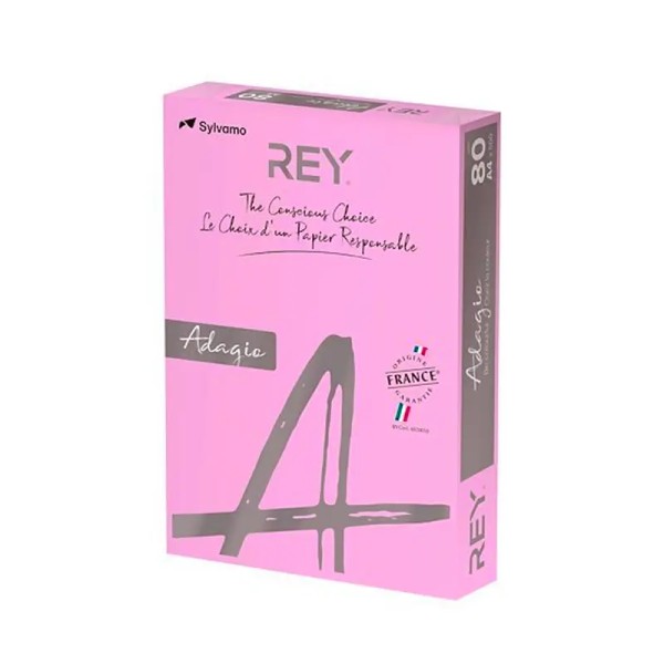 Rame Papier Couleur REY Rose Bonbon 500F