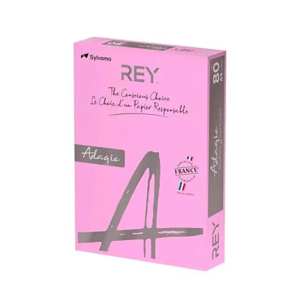 Rame Papier Couleur REY Rose Bonbon 500F