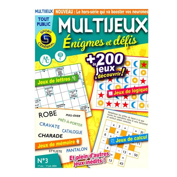 SC MULTIJEUX ENIGMES ET DEFIS 