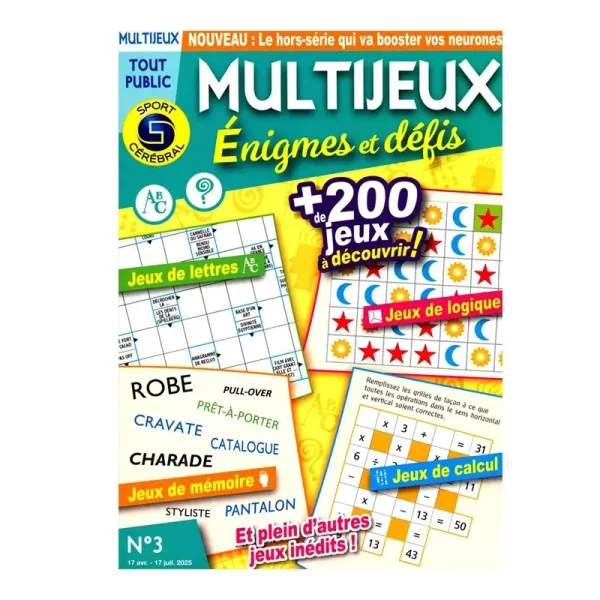SC MULTIJEUX ENIGMES ET DEFIS