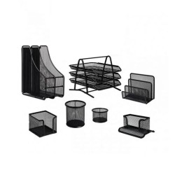Garniture De Bureau Métallique 7 Pièces + 3 étages