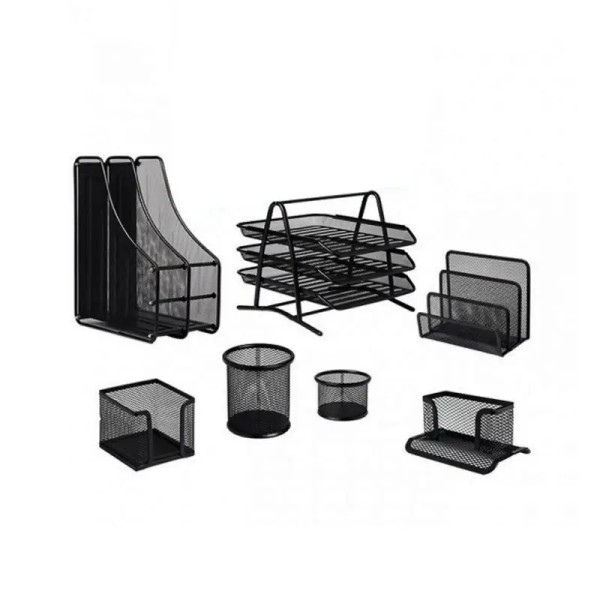 Garniture De Bureau Métallique 7 Pièces + 3 étages